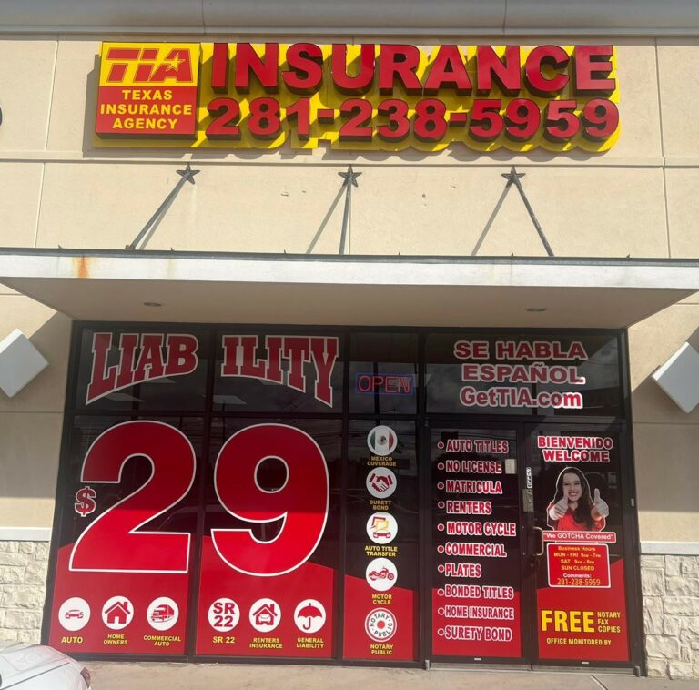 Texas Insurance Agency in FM-1960. West, Houston